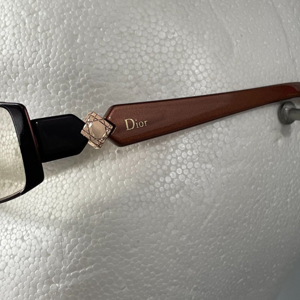 CHRISTIAN DIOR CD3747 3747 YGJ Brown Eyeglass Frame w/Case - Picture 3 of 13